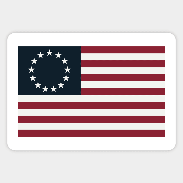 Betsy Ross Flag Sticker by stayfrostybro